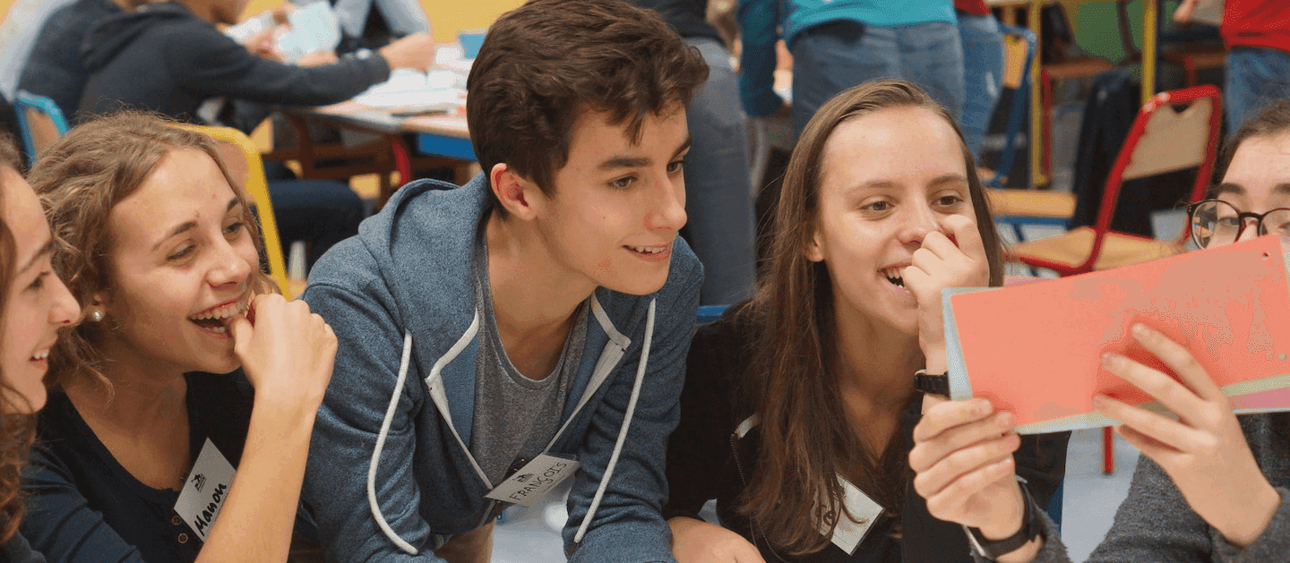 Children during a workshop