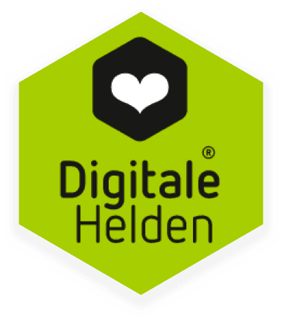  Digital Heroes logo on a hex
